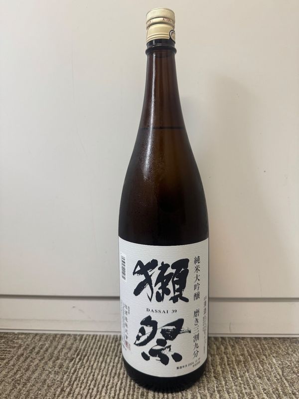 獺祭 純米大吟醸 磨き三割九分のラベル